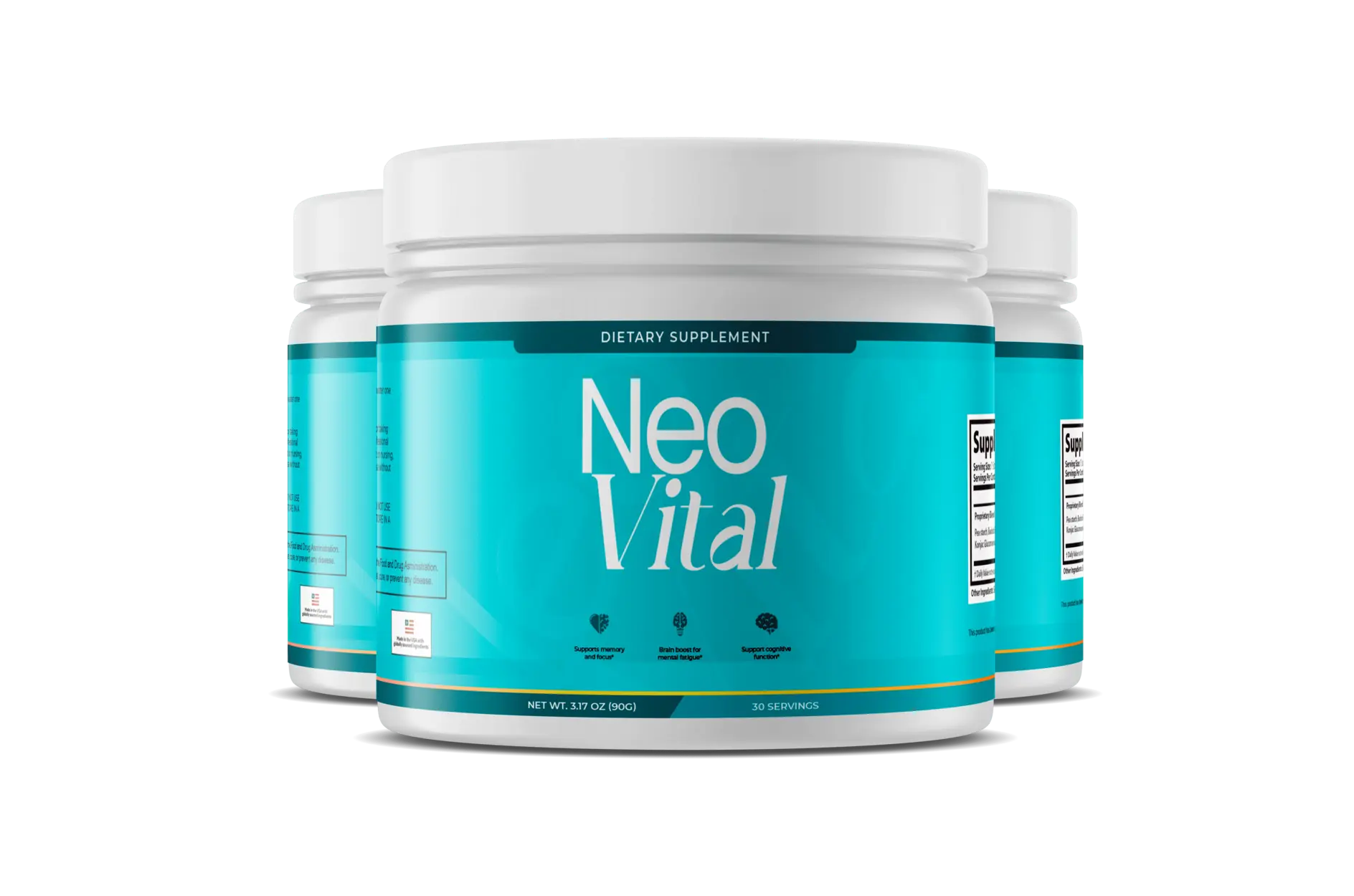 NeoVital cognitive wellness powder three-tub package